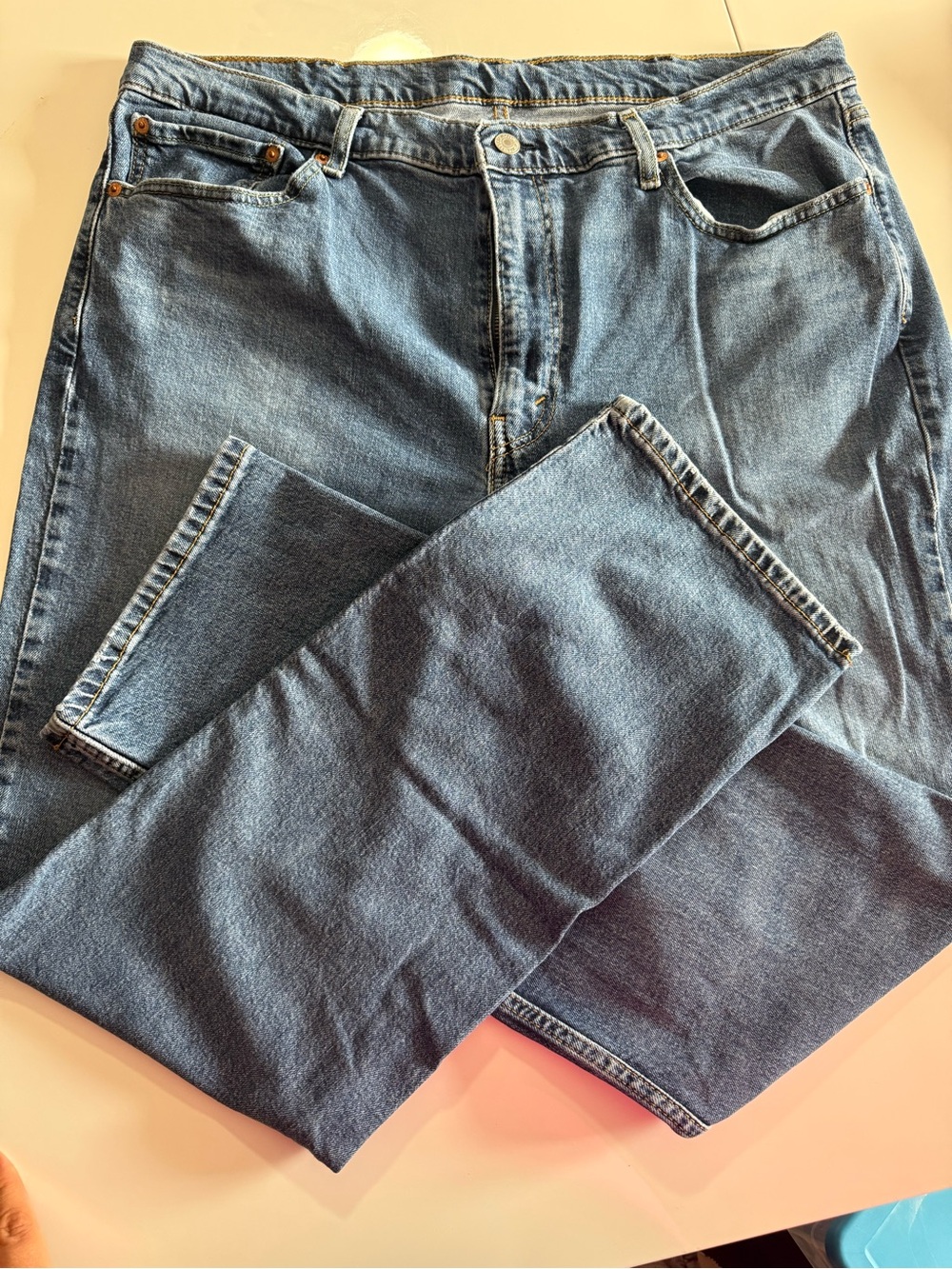 Levi's Men's Medium Blue Straight-Leg Jeans